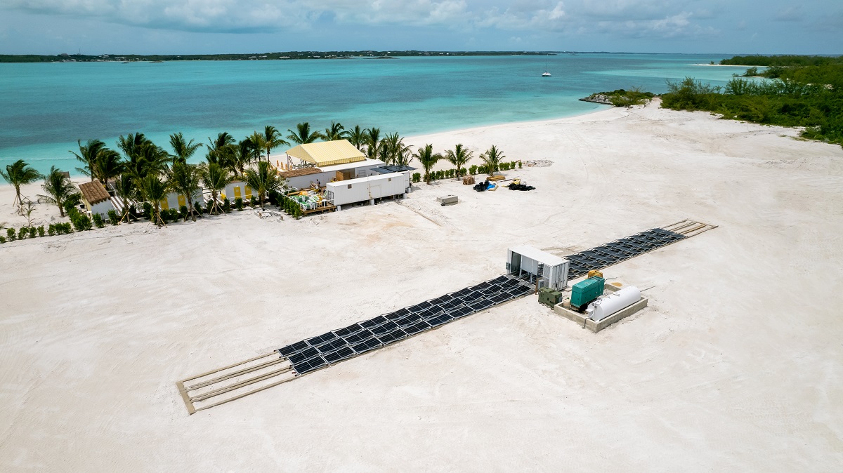 Solarator Fold-out 75+ as seen on an island resort