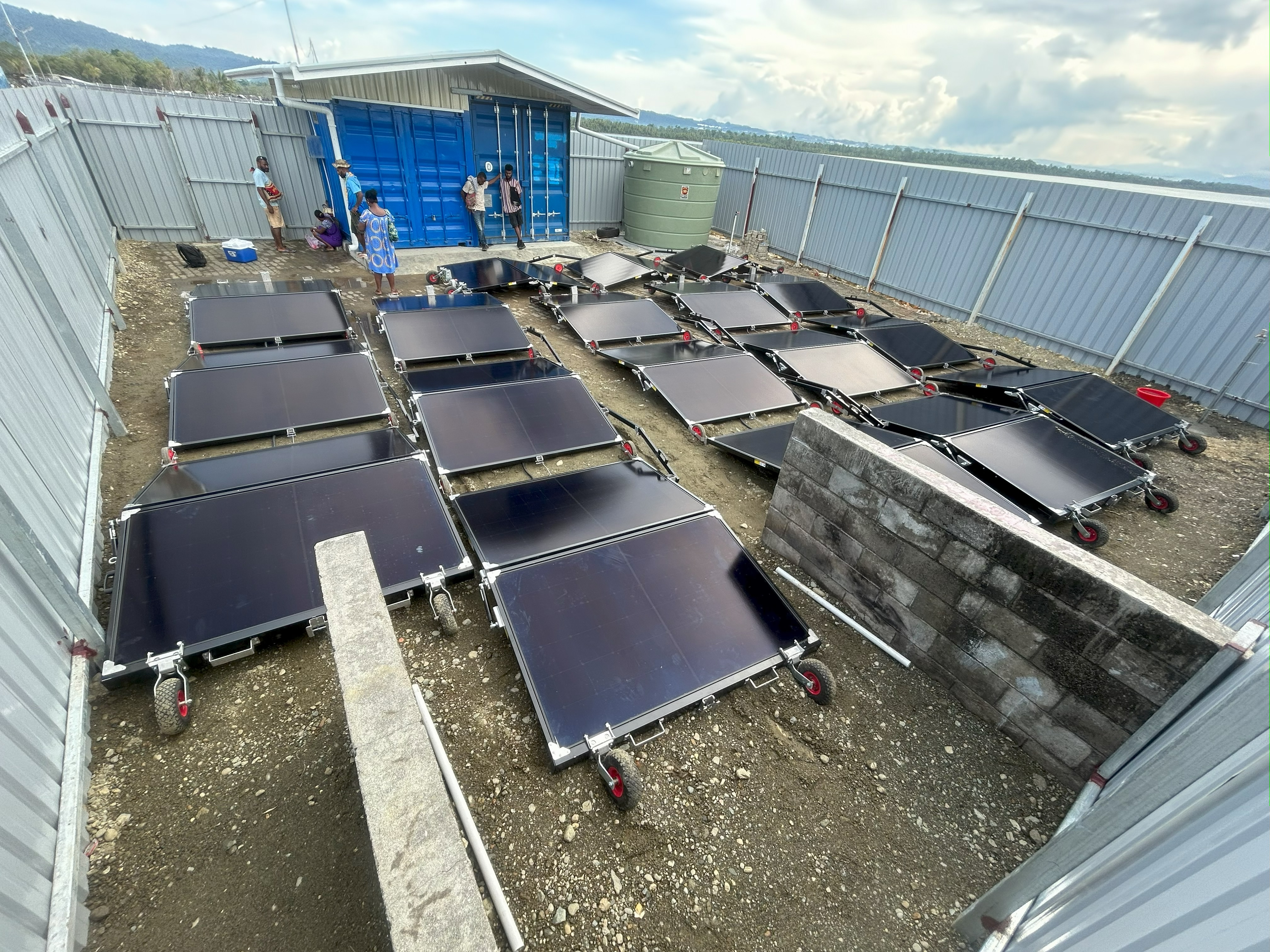 Solarator Ice fully deployed in remote Papua New Guinea market