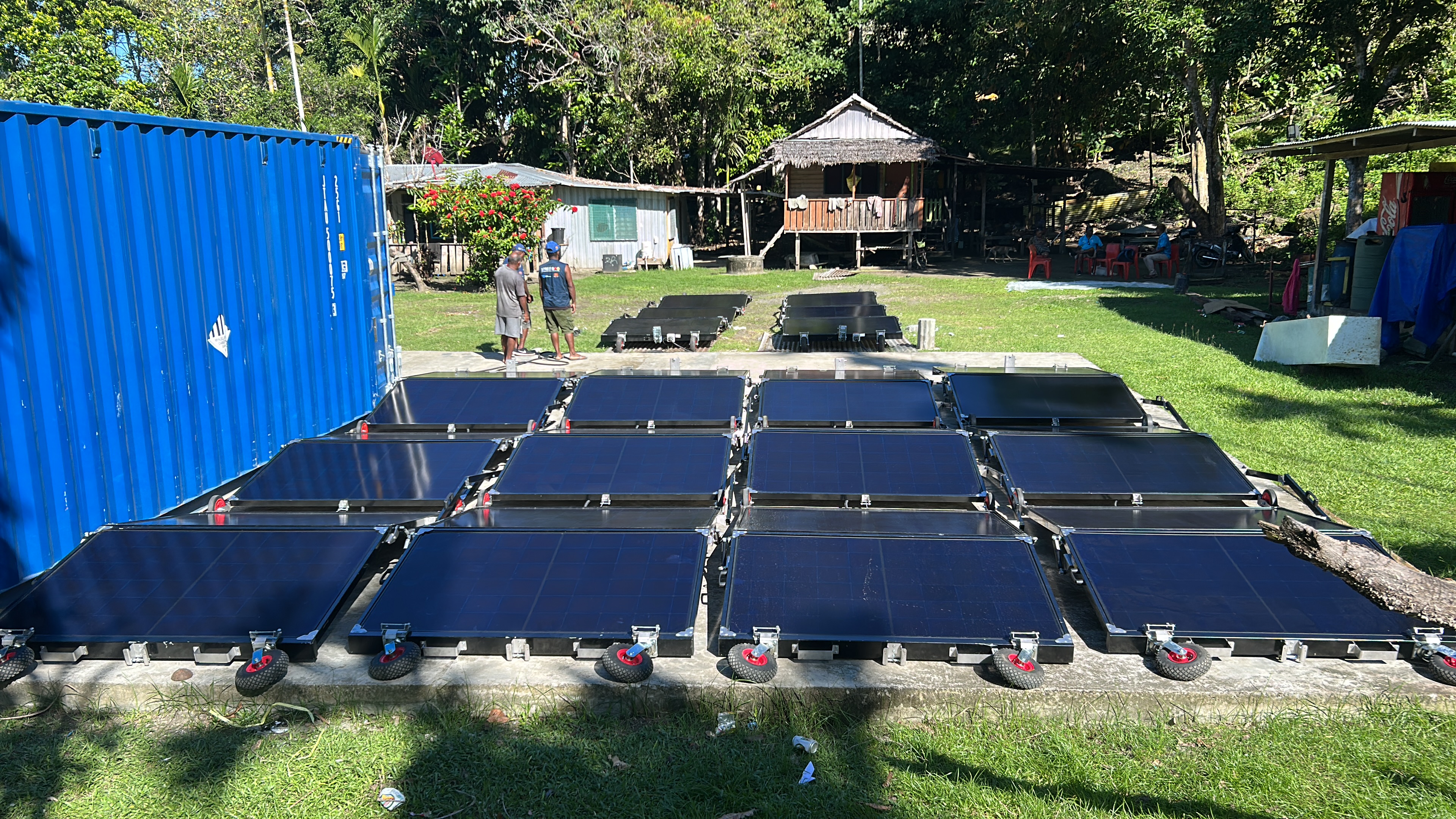 Solarator Ice fully deployed in Papua New Guinea site