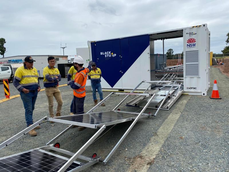 People being trained to use Solarators