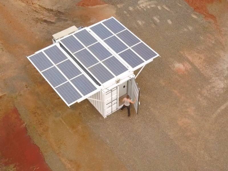 Solarator Freeze deployed in a remote location